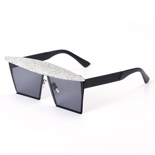 Fashionable Square Rhinestone Sunglasses