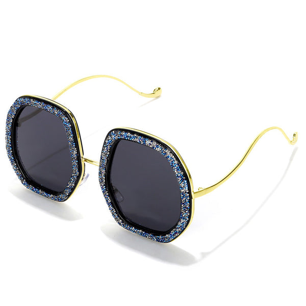 Luxury Crystal Polygonal Sunglasses