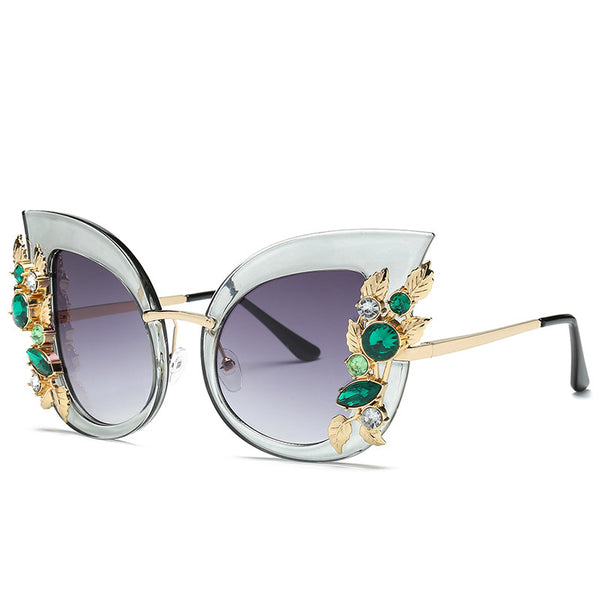 Rhinestone Studded Personalized Sunglasses