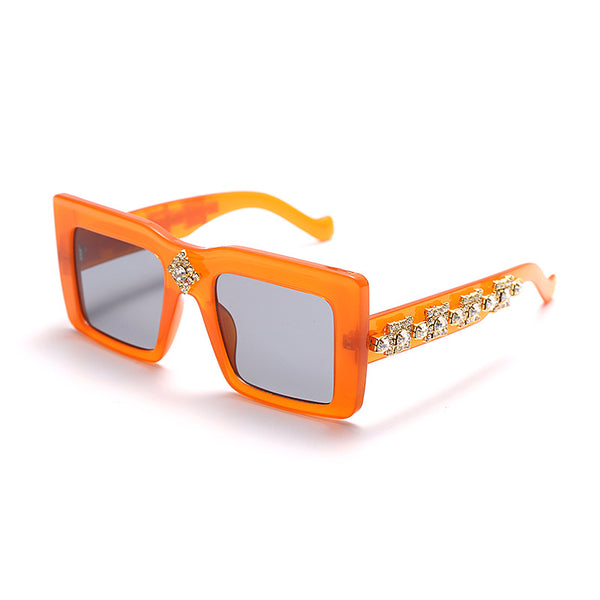 Versatile Retro Rhinestones Sunglasses