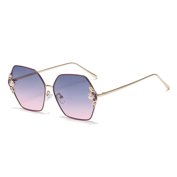 Personality Pearl Embellished Sunglasses