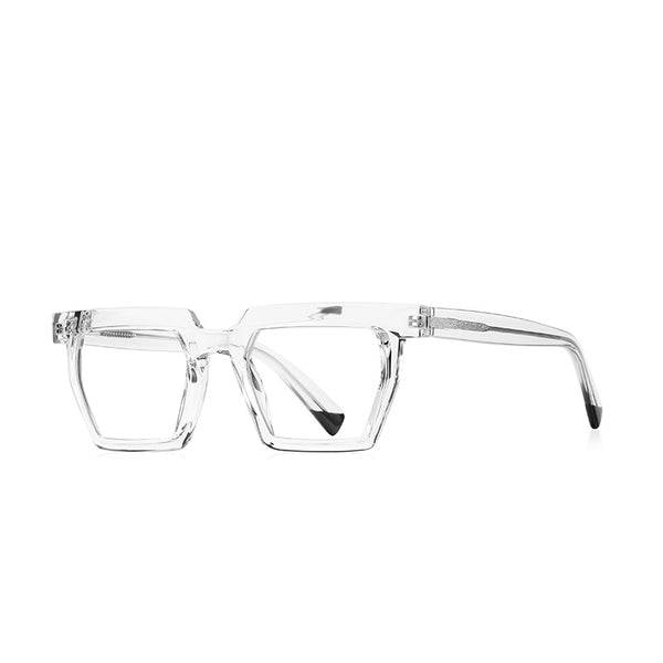 Blue light resistant glasses with polygonal frames
