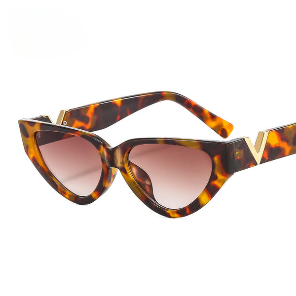Cat Eye Frame Jelly Color Sunglasses