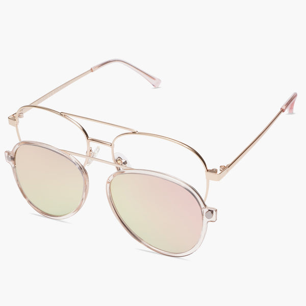 Classic metal frame trendy sunglasses