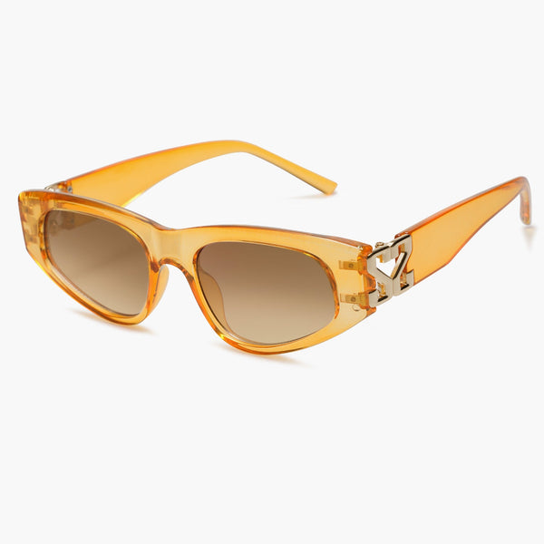Colorful sunglasses with metal accessories
